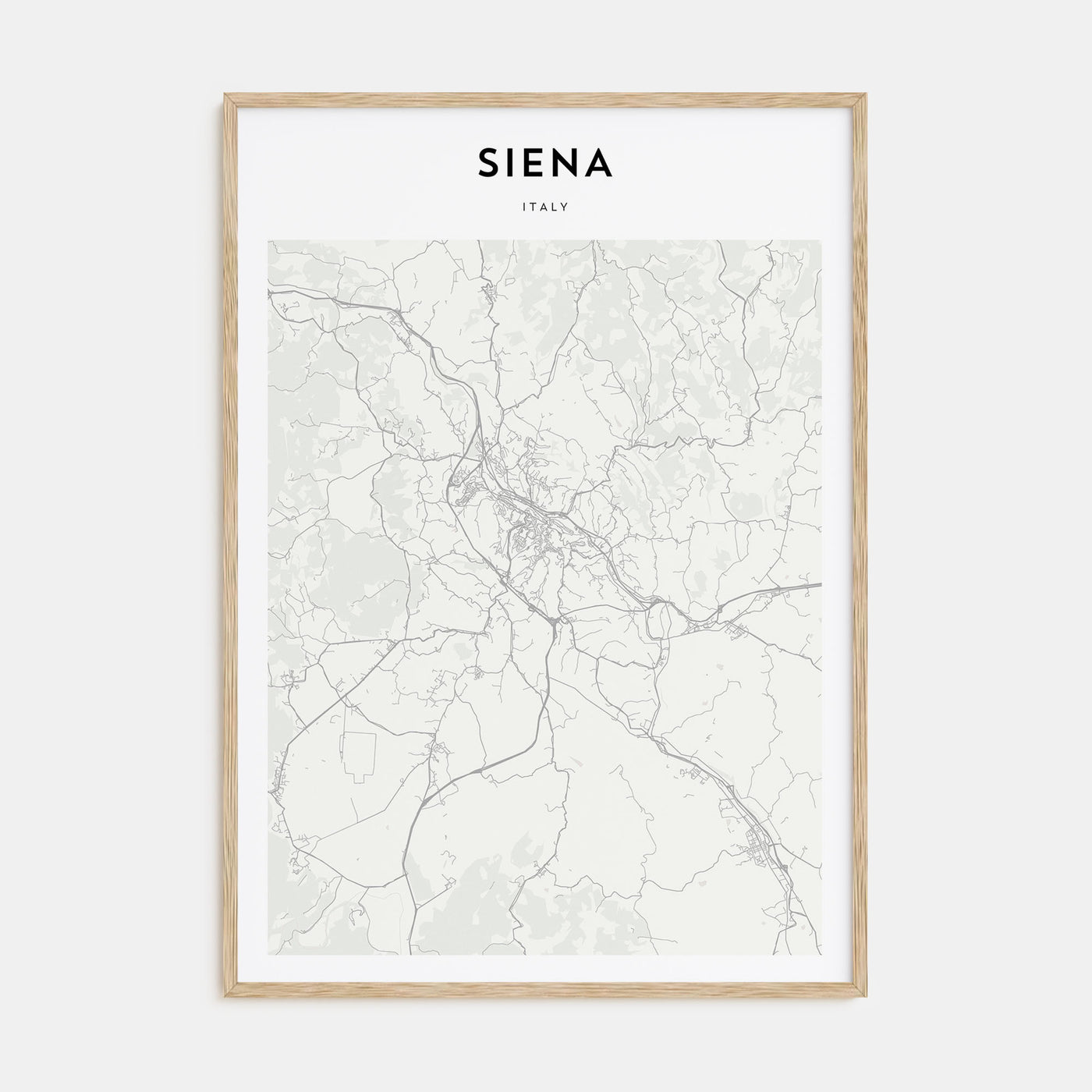 Siena Map Portrait Poster