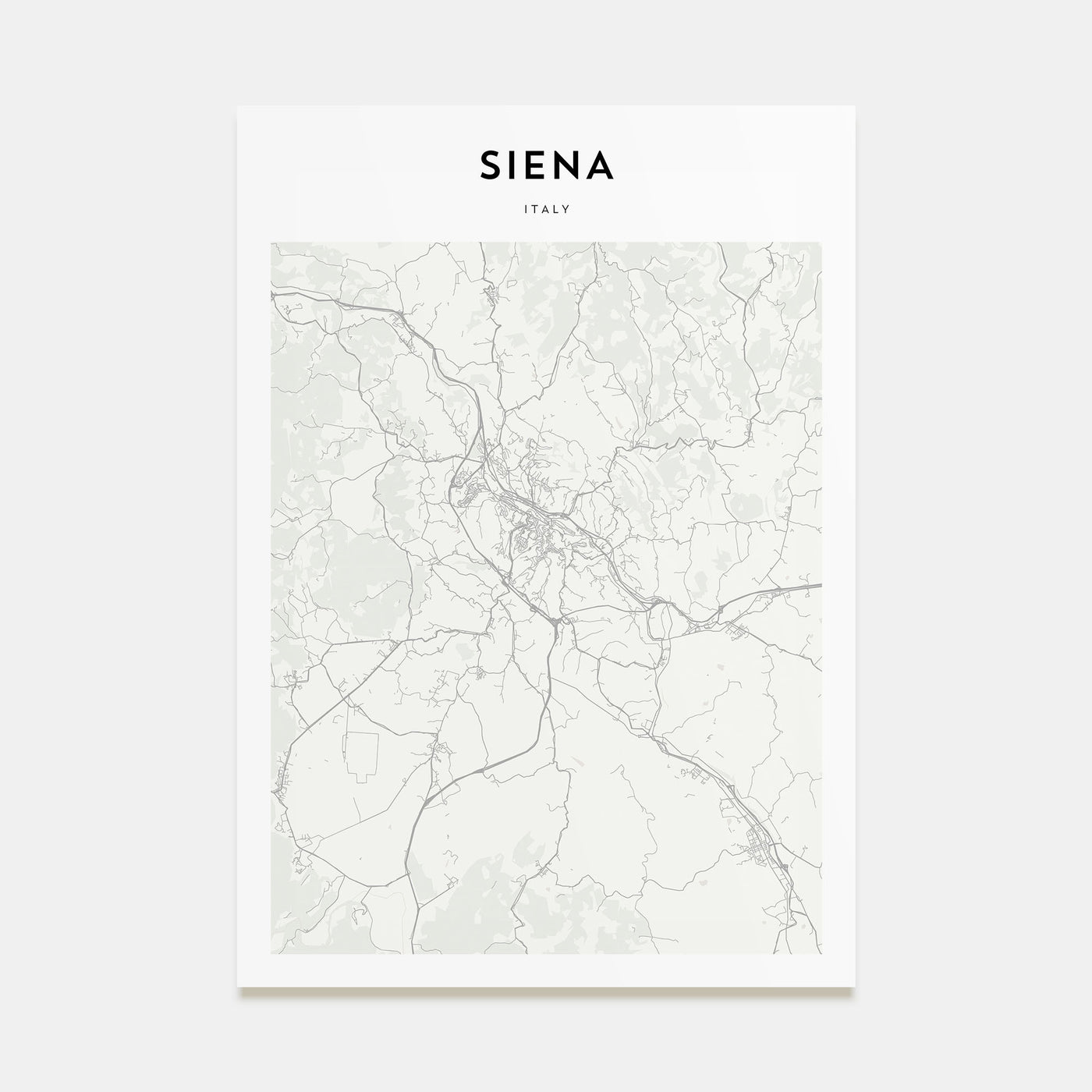 Siena Map Portrait Poster