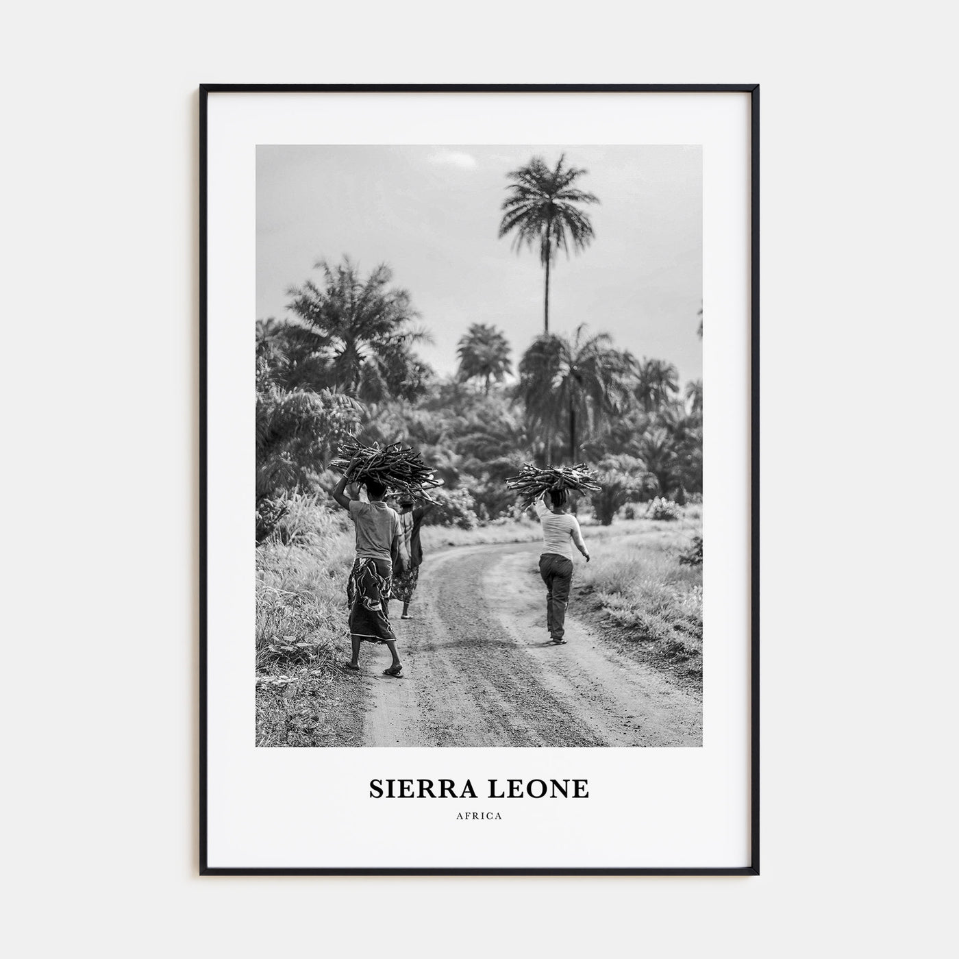Sierra Leone Portrait B&W Poster