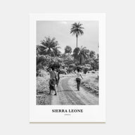 Sierra Leone Portrait B&W Poster