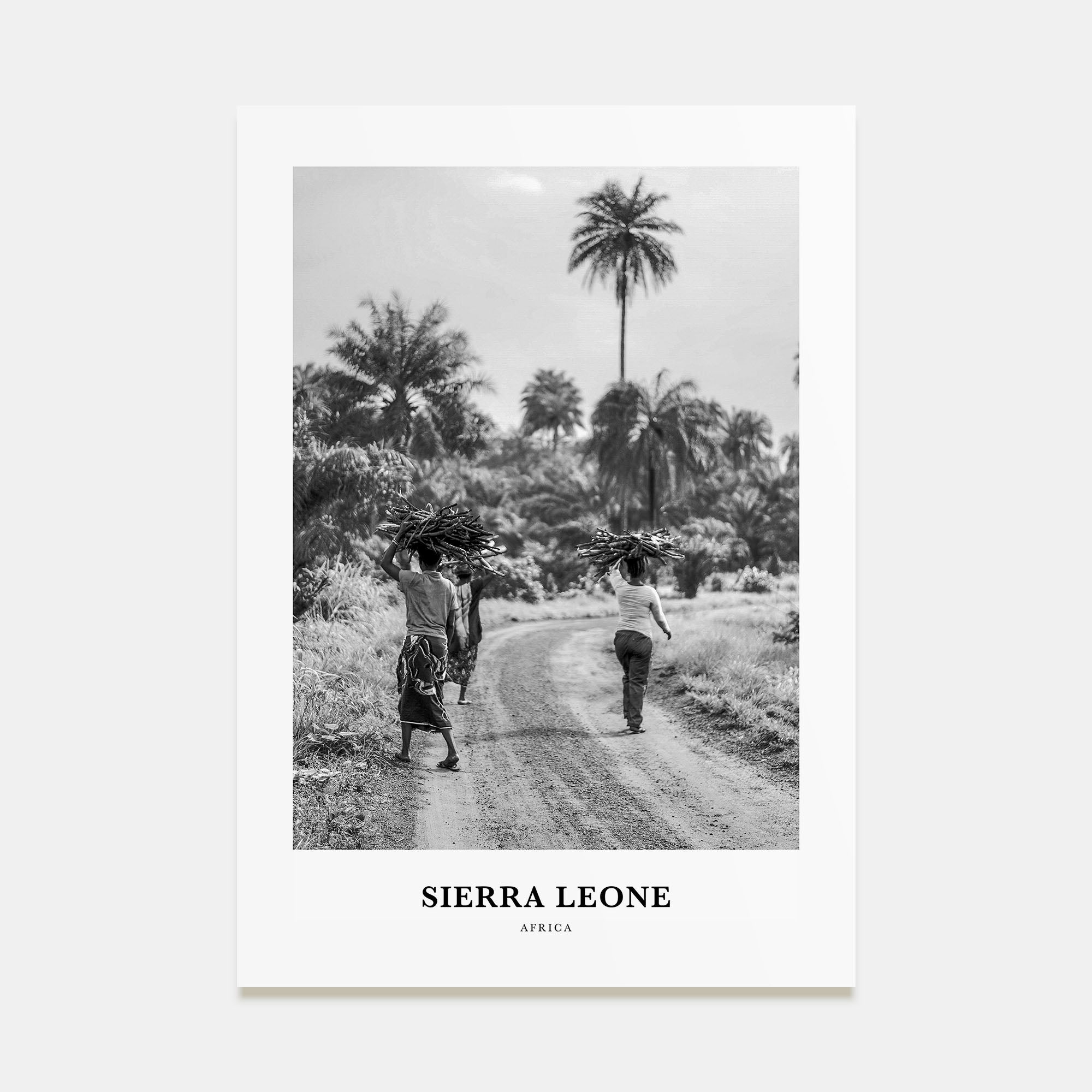 Sierra Leone Portrait B&W Poster