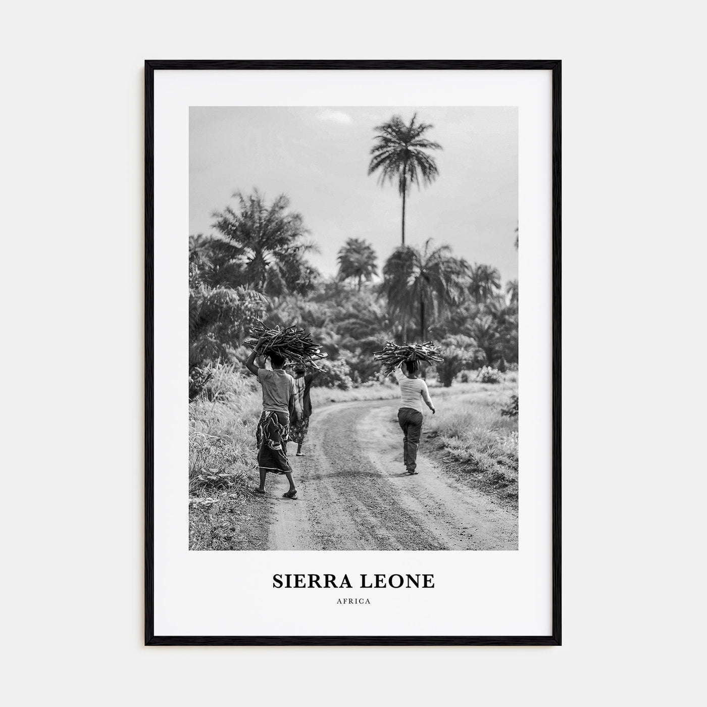 Sierra Leone Portrait B&W Poster