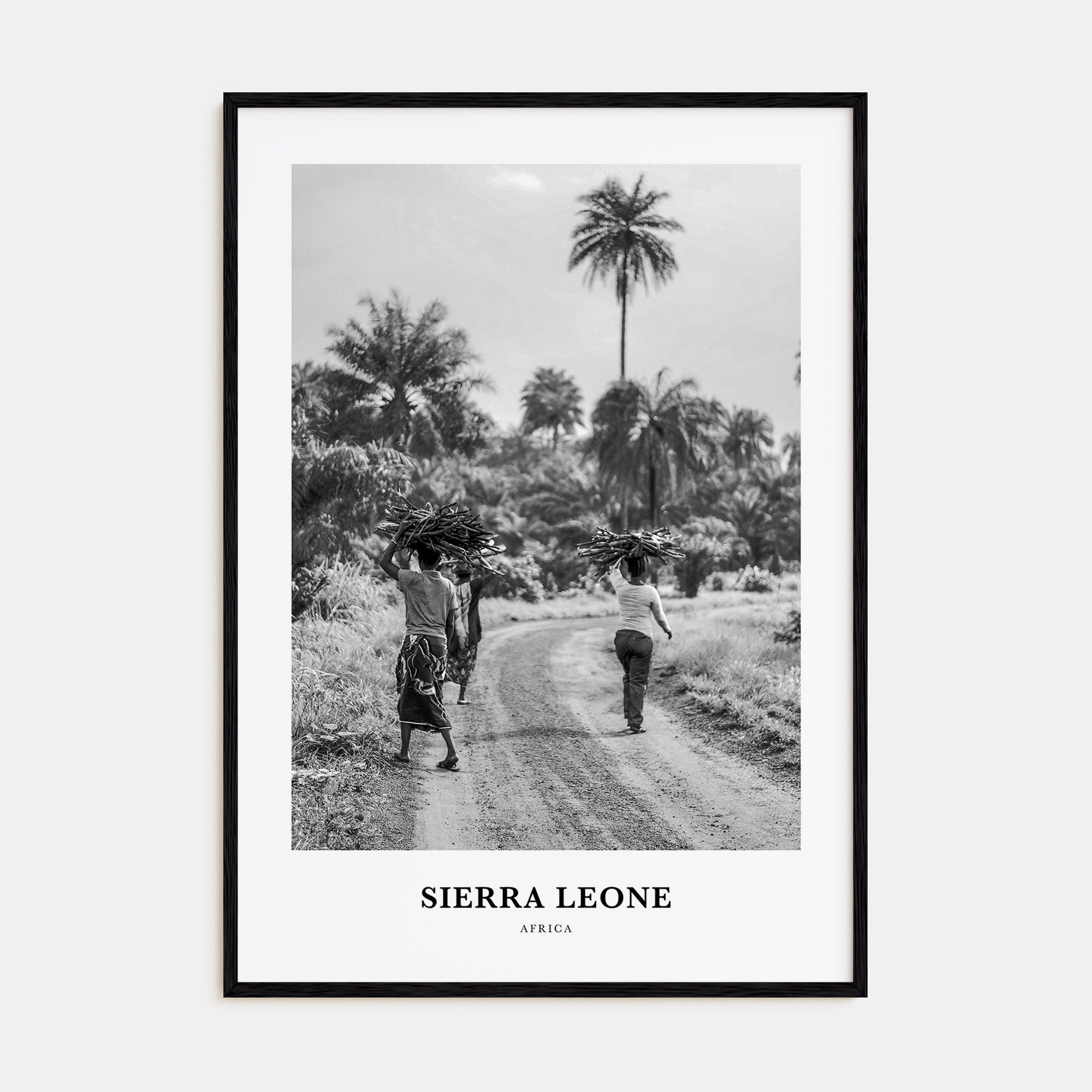 Sierra Leone Portrait B&W Poster