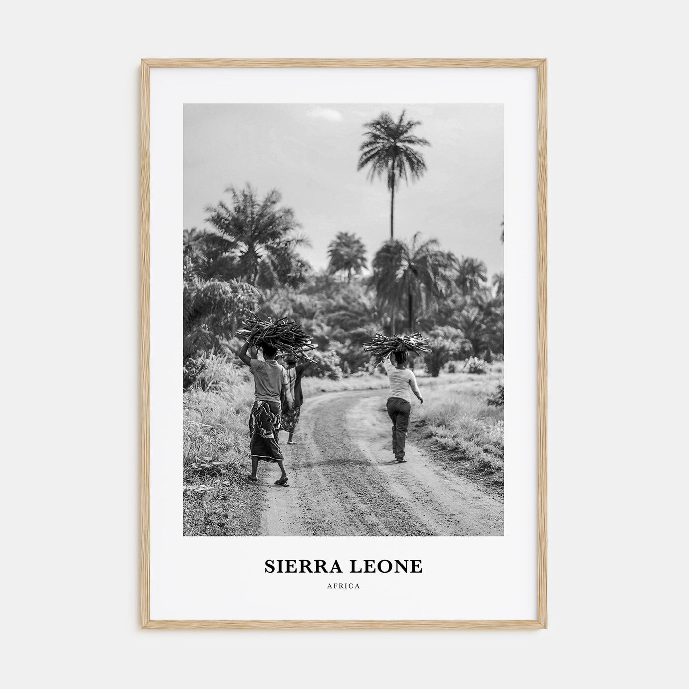 Sierra Leone Portrait B&W Poster