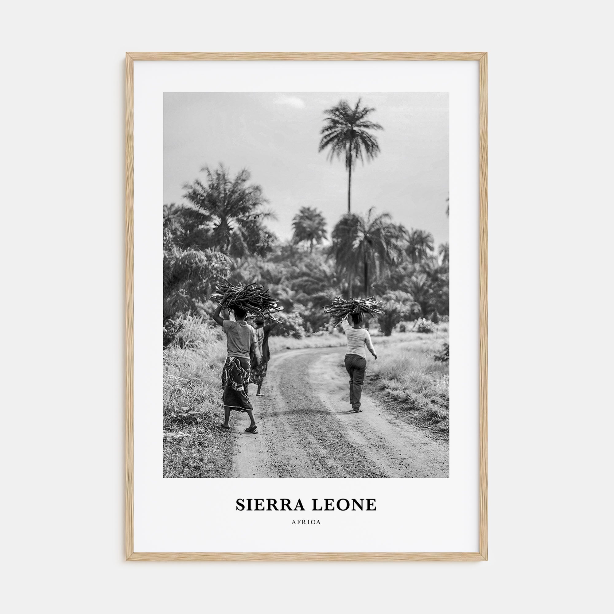Sierra Leone Portrait B&W Poster