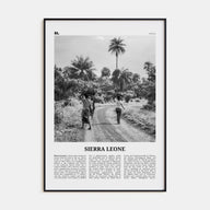 Sierra Leone Travel B&W Poster