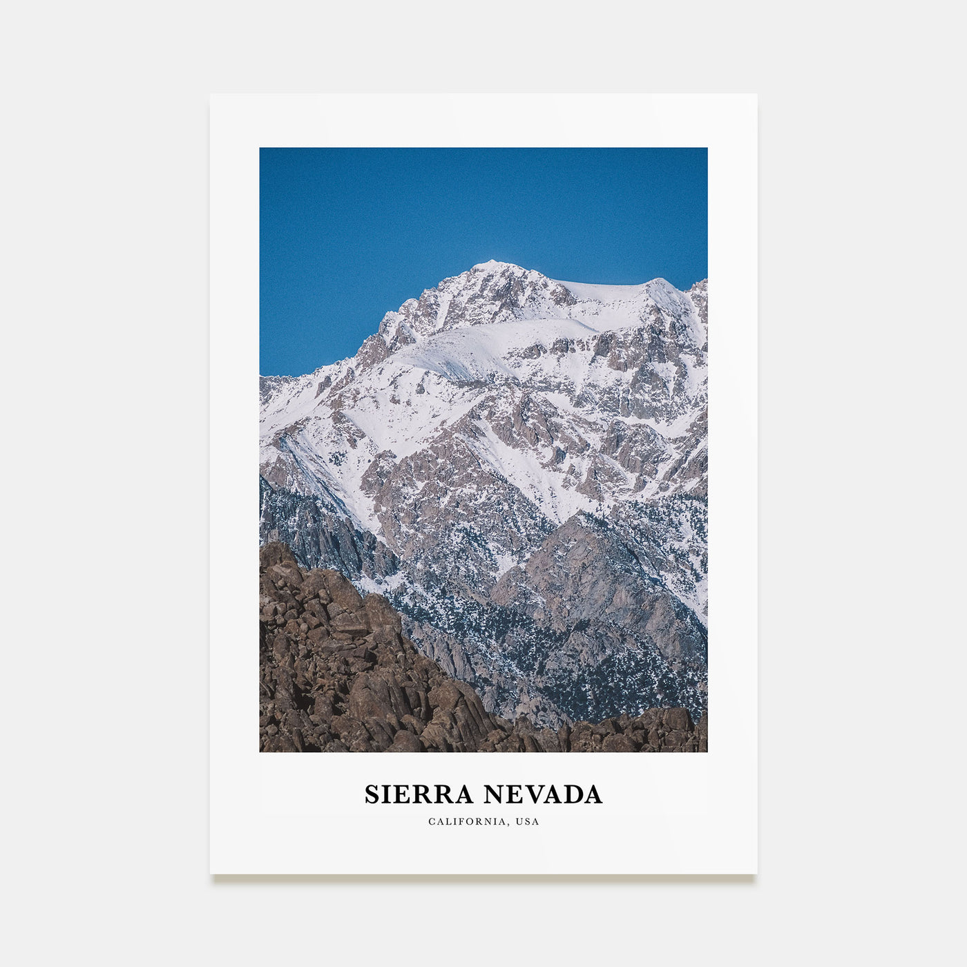 Sierra Nevada Portrait Color Poster