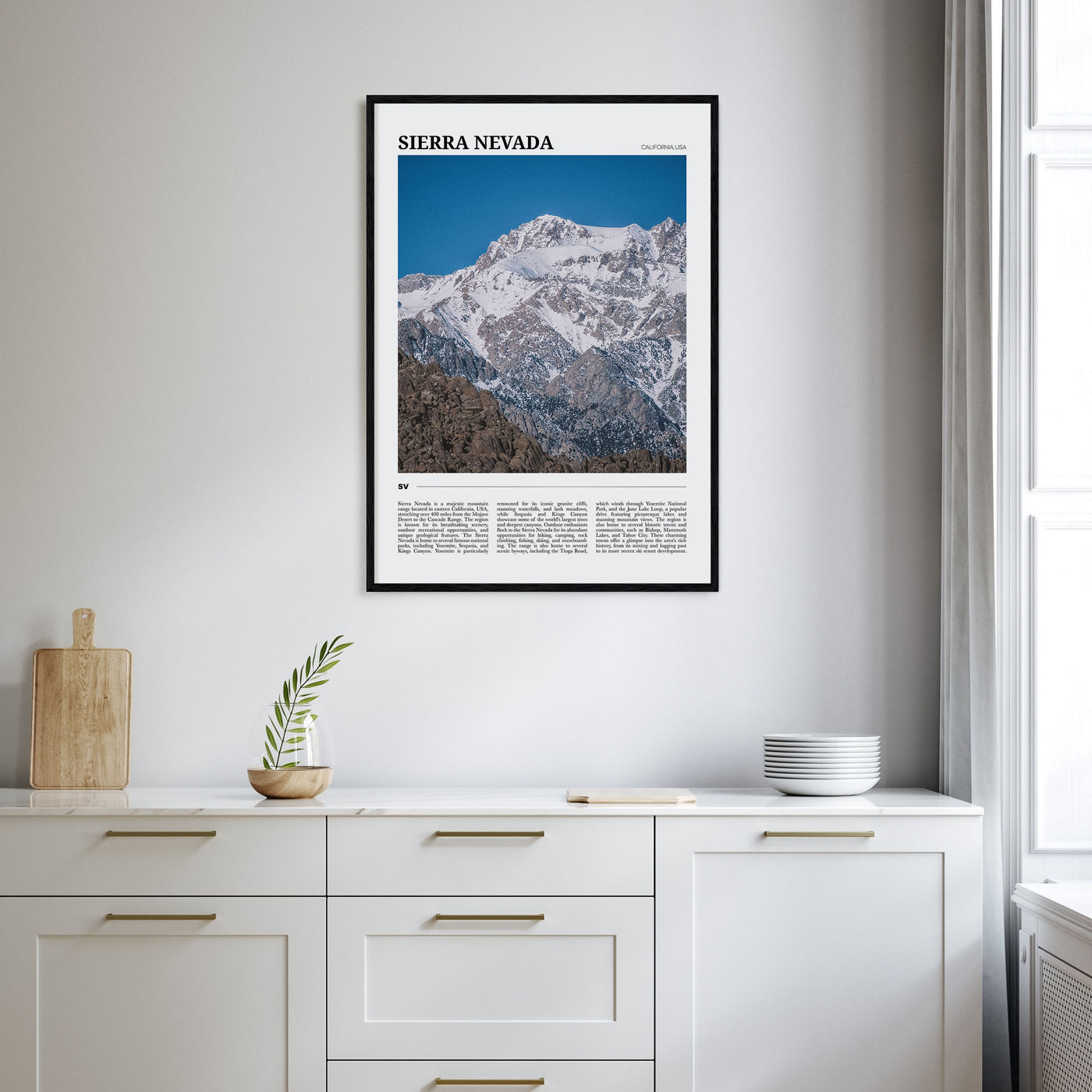 Sierra Nevada Travel Color Poster