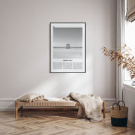 Siesta Key Travel B&W Poster