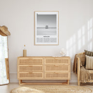 Siesta Key Travel B&W Poster