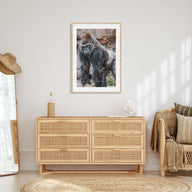 Silverback Gorilla Photo Color Poster