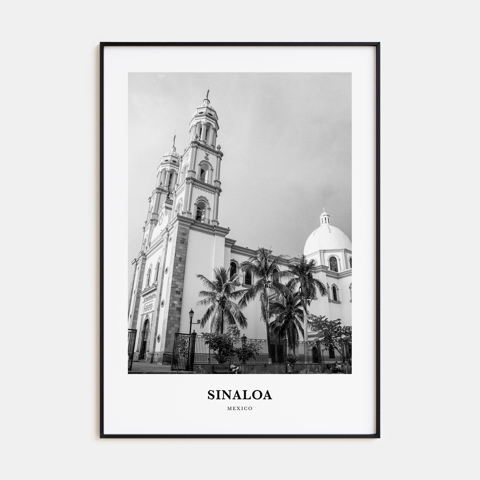 Sinaloa Portrait B&W Poster