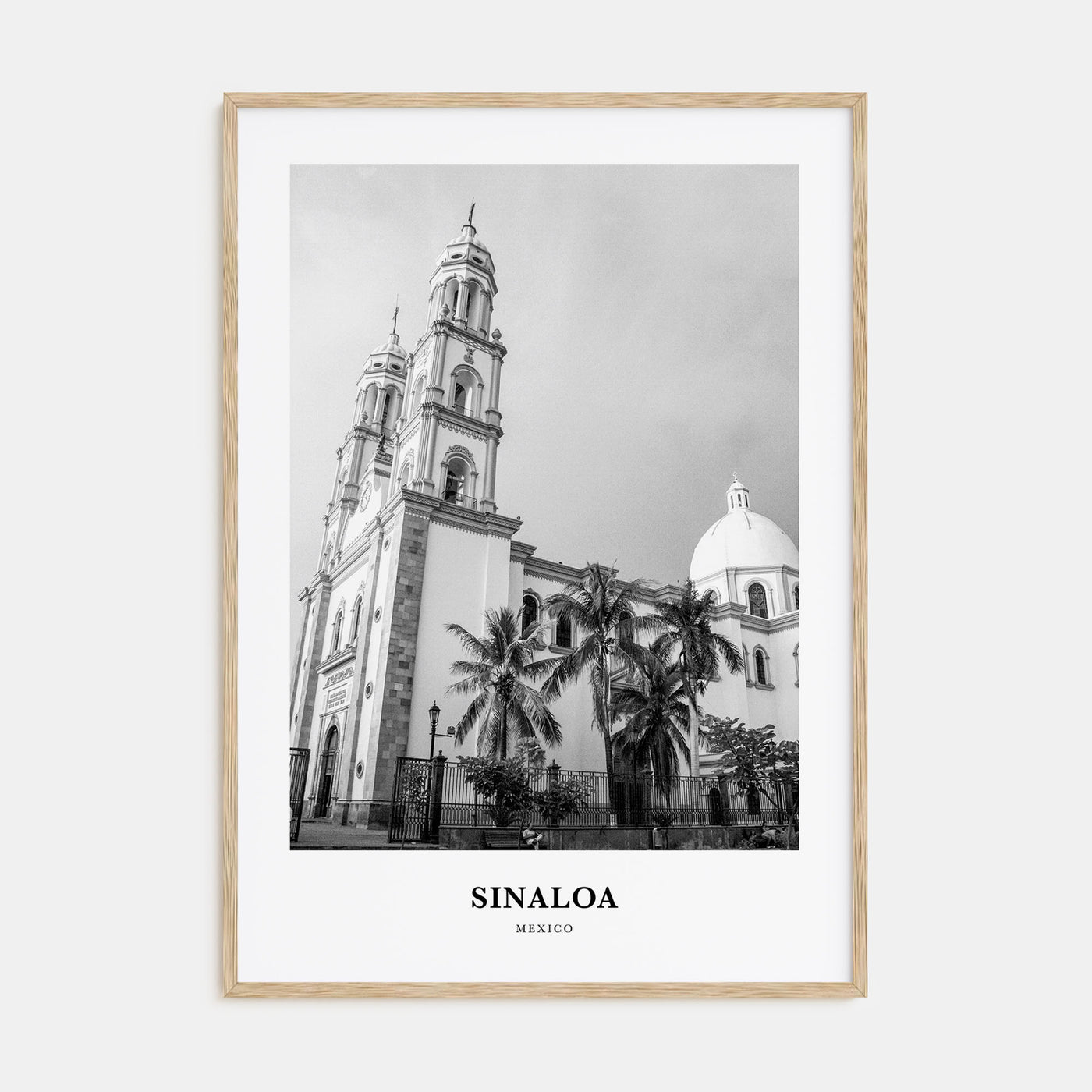 Sinaloa Portrait B&W Poster