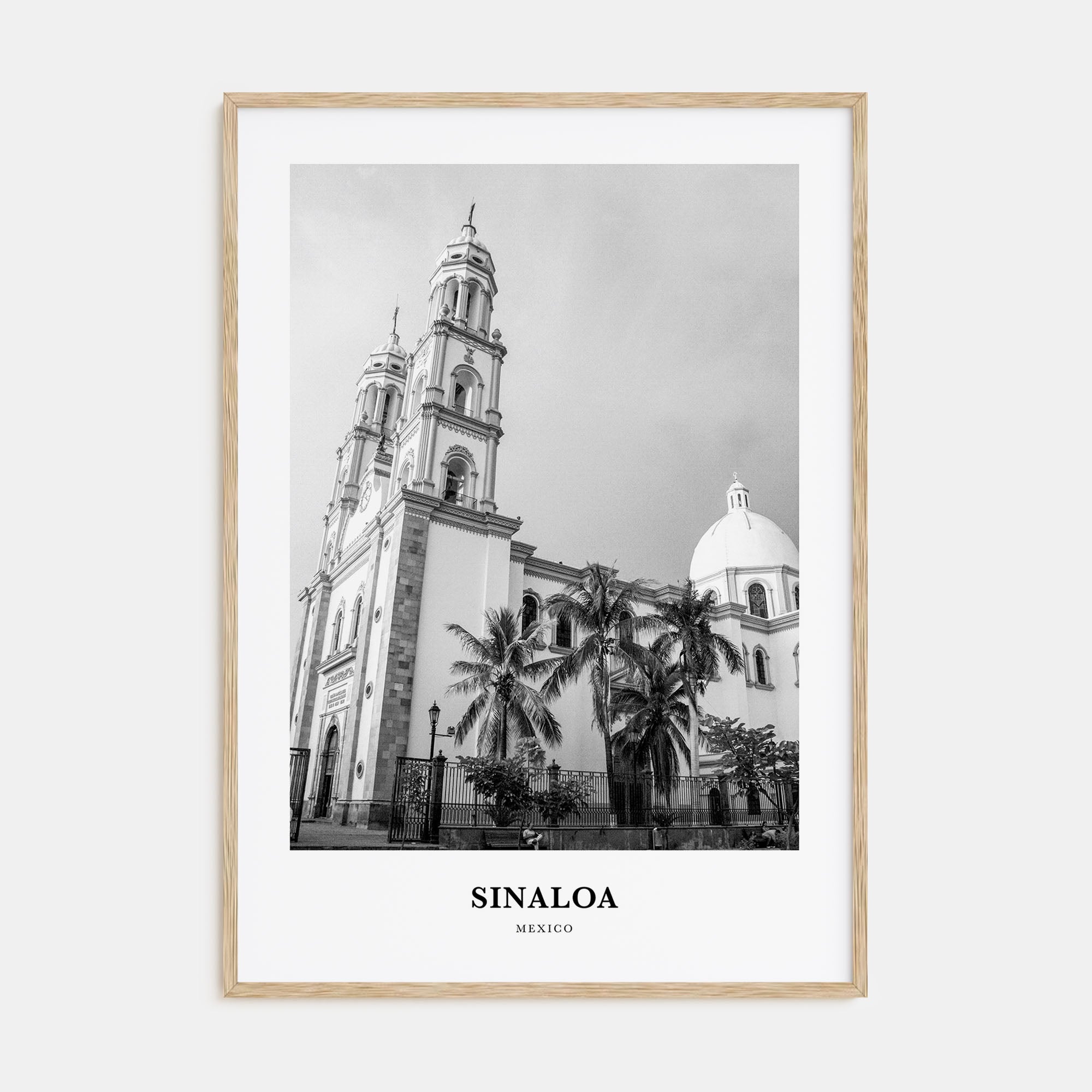 Sinaloa Portrait B&W Poster