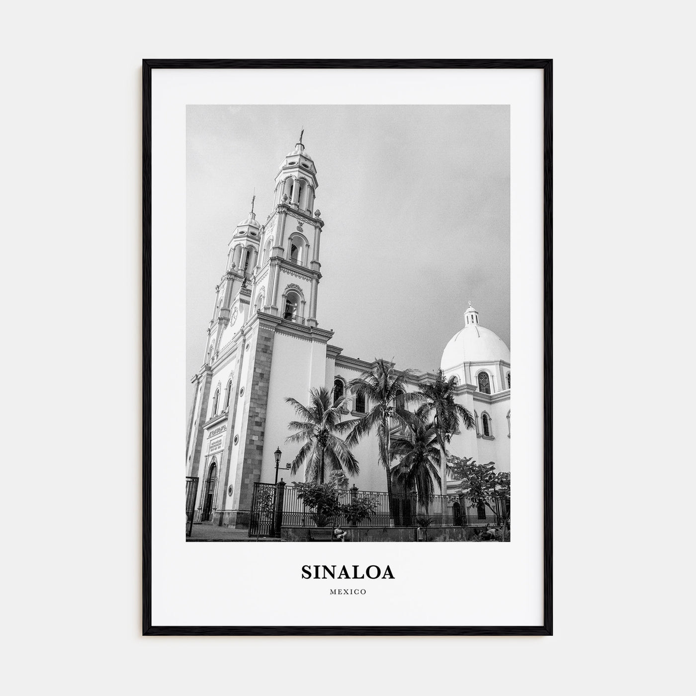Sinaloa Portrait B&W Poster
