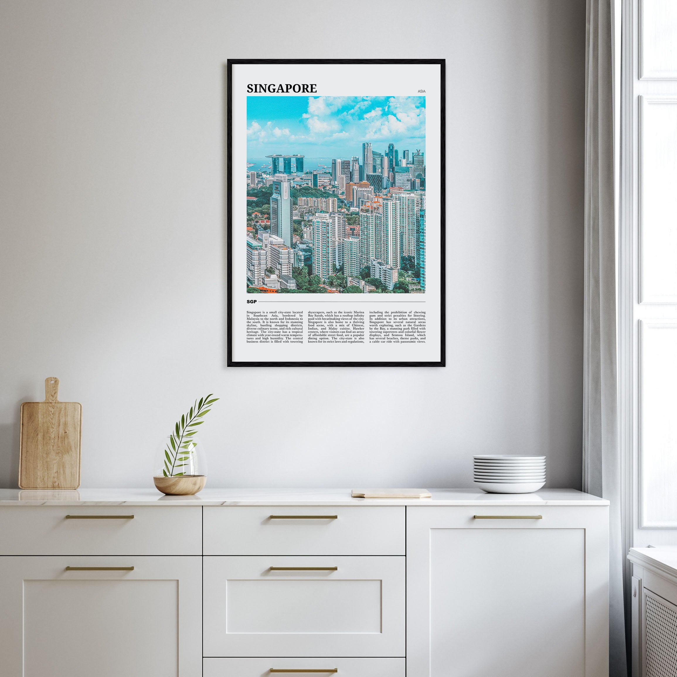 Singapore Travel Color Poster