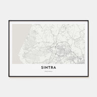 Sintra Map Landscape Poster