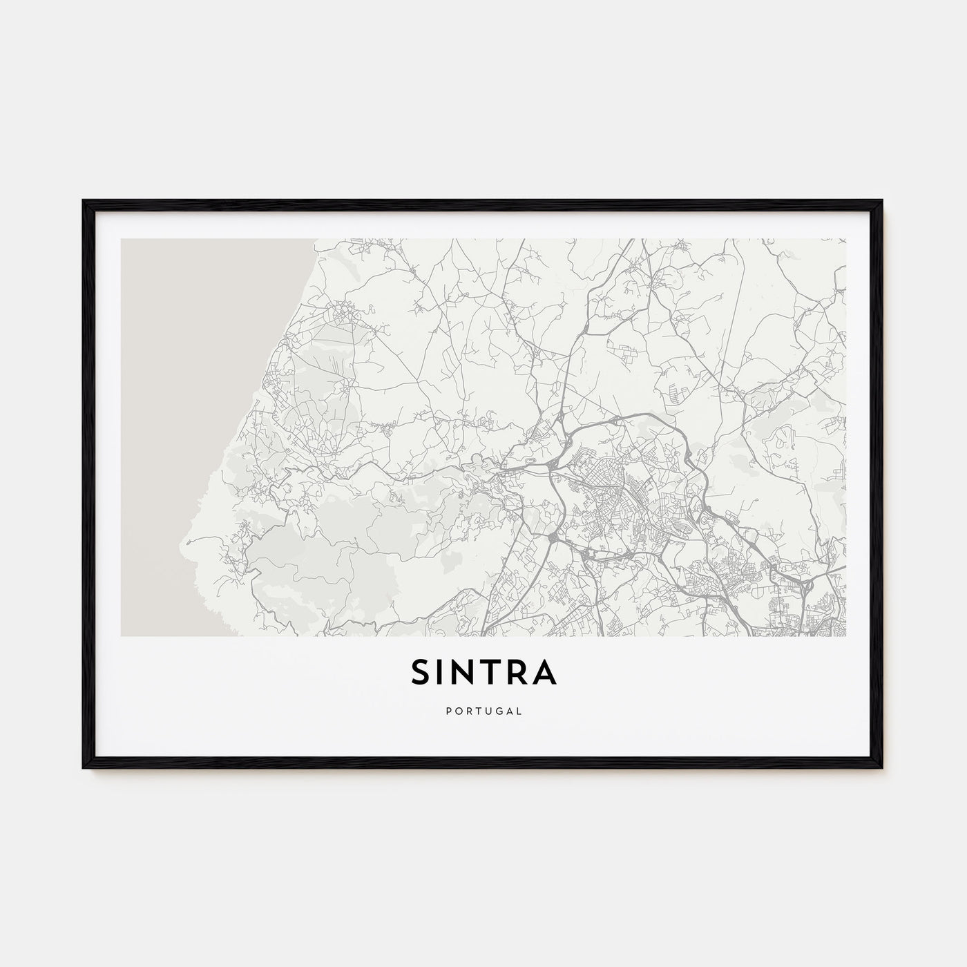 Sintra Map Landscape Poster