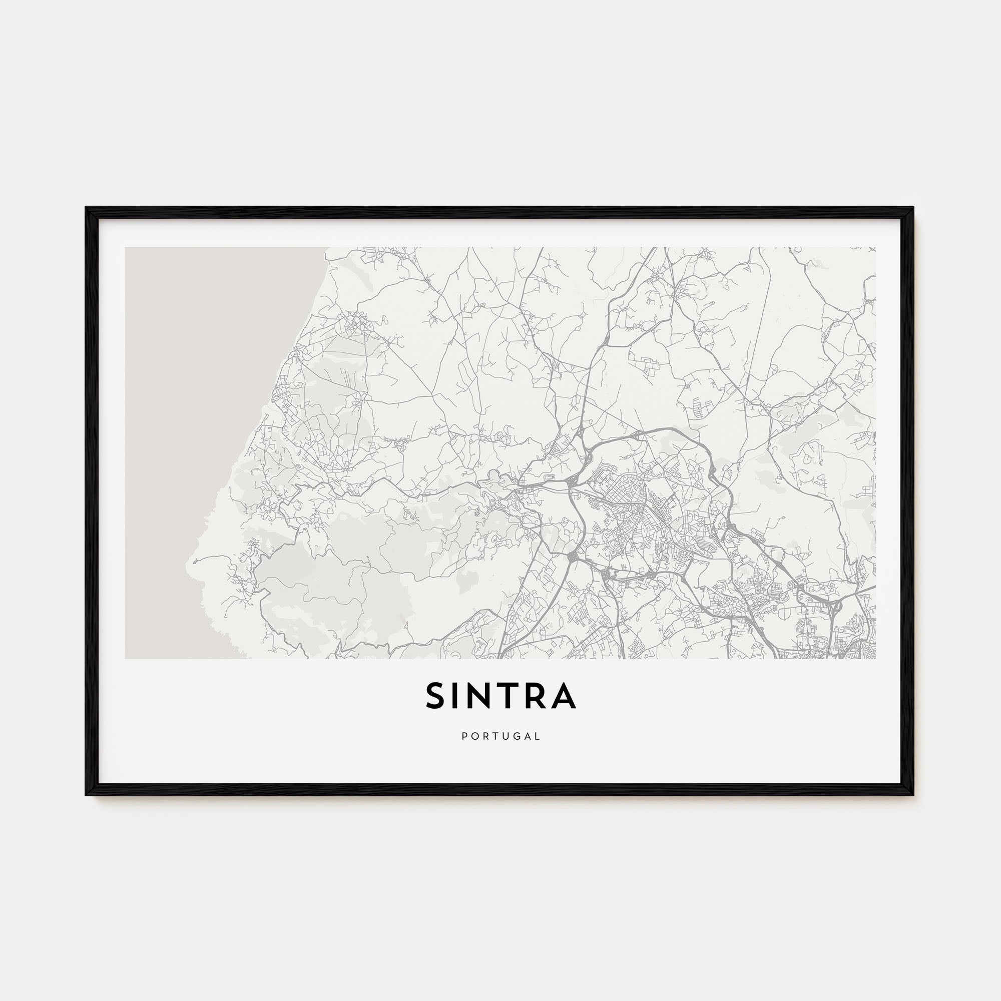 Sintra Map Landscape Poster