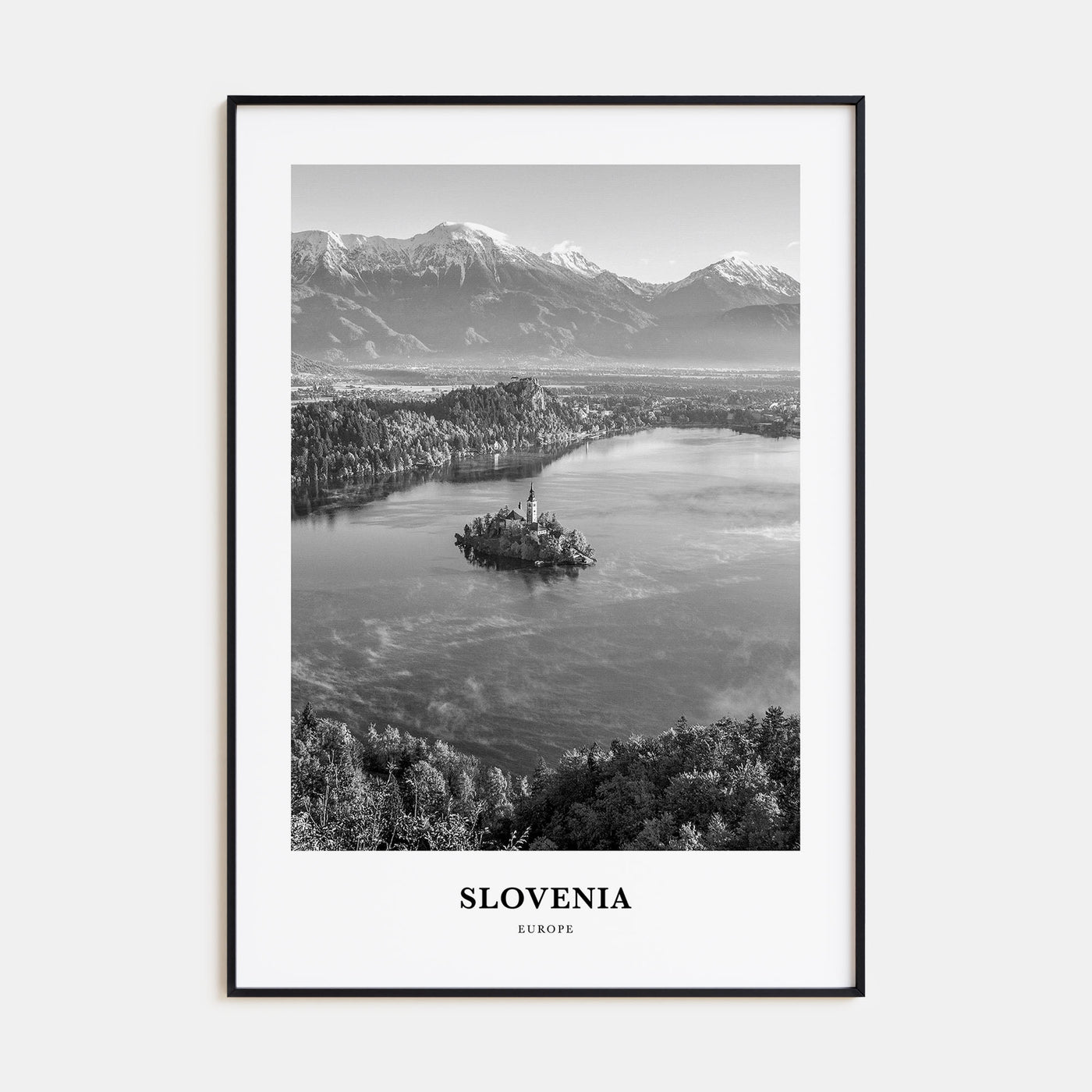 Slovenia Portrait B&W Poster