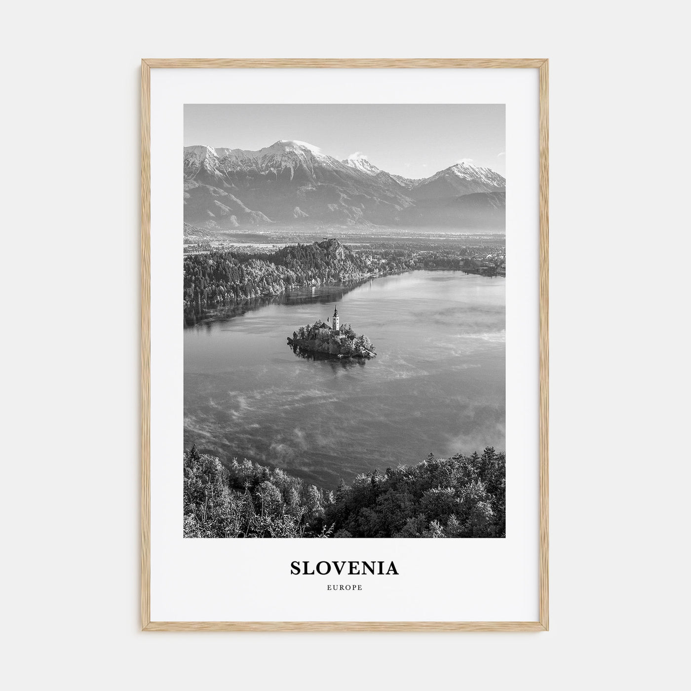 Slovenia Portrait B&W Poster