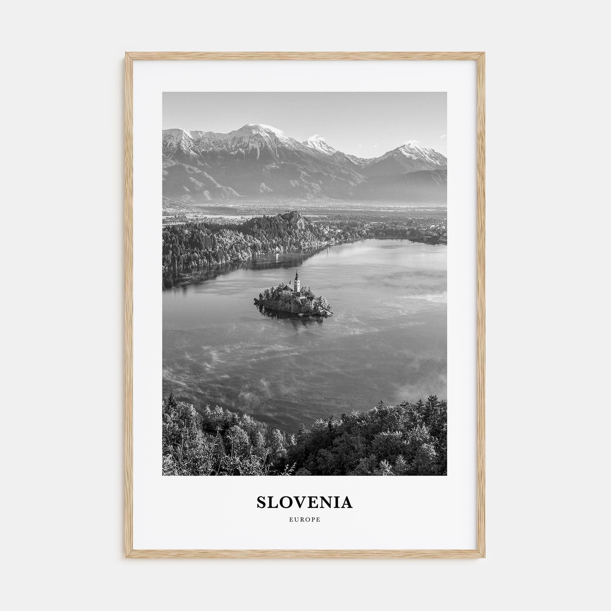 Slovenia Portrait B&W Poster