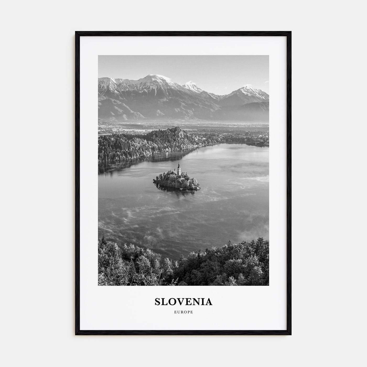Slovenia Portrait B&W Poster