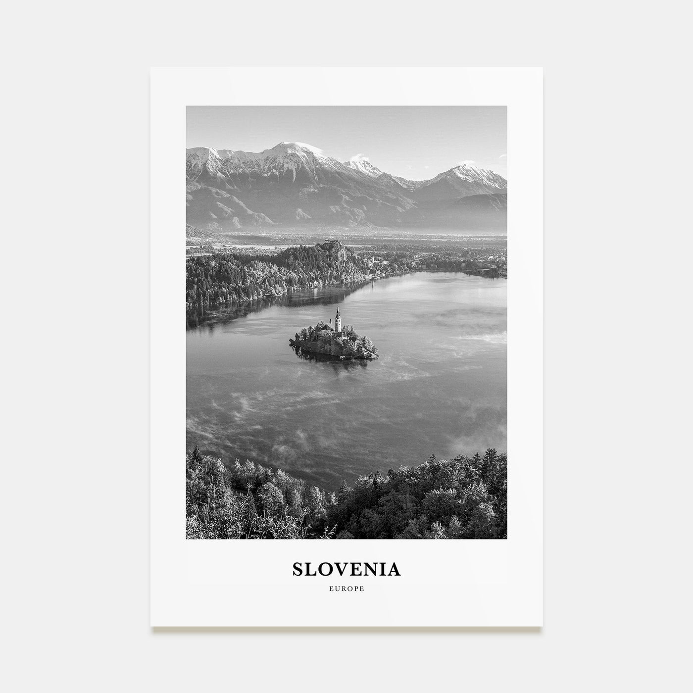 Slovenia Portrait B&W Poster