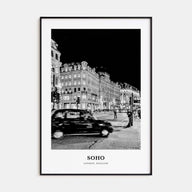 Soho, London Portrait B&W No 1 Poster