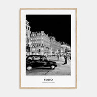 Soho, London Portrait B&W No 1 Poster