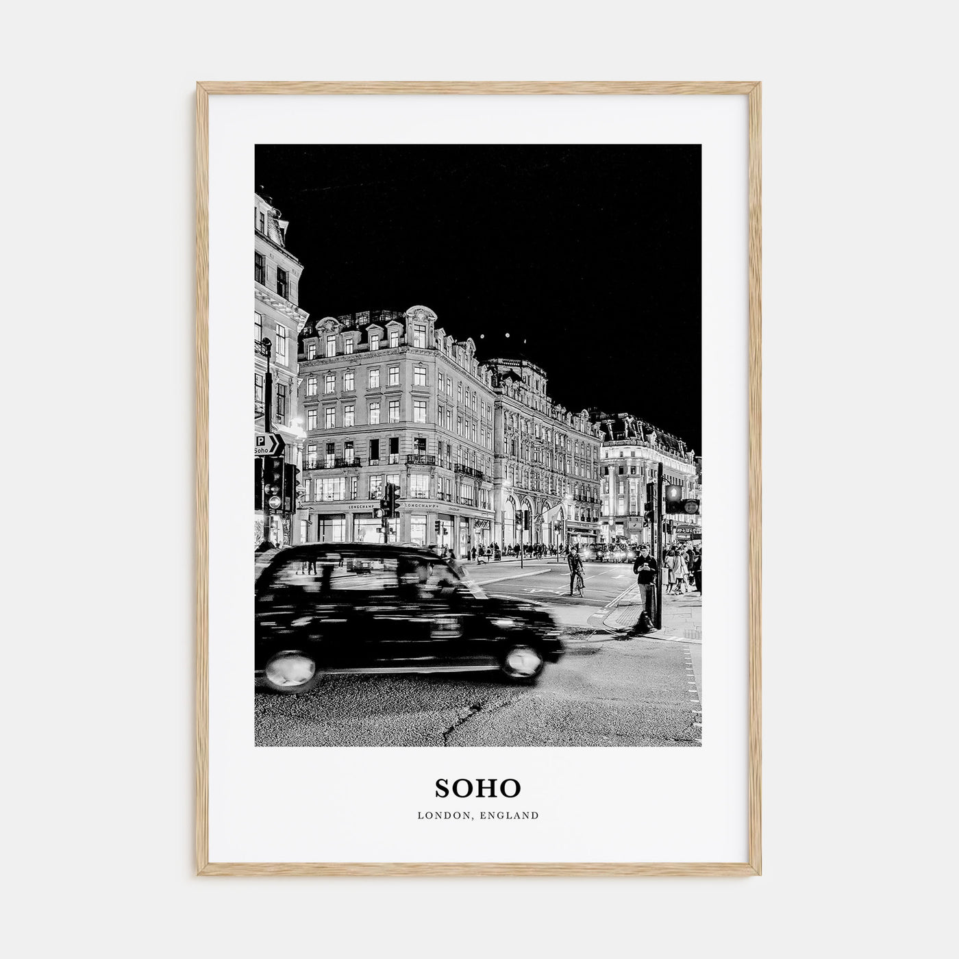 Soho, London Portrait B&W No 1 Poster