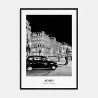 Soho, London Portrait B&W No 1 Poster
