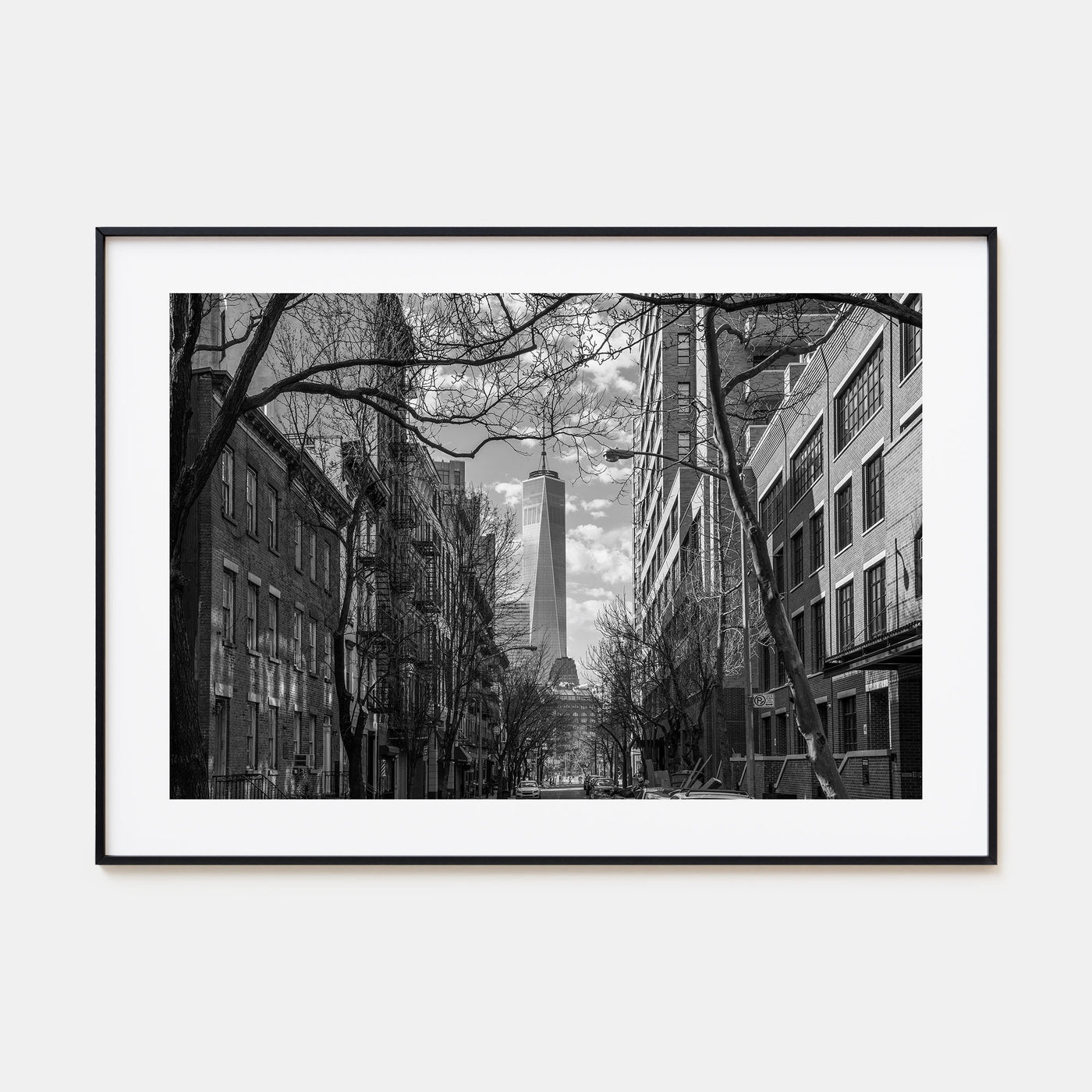 SoHo, New York City Landscape B&W Poster