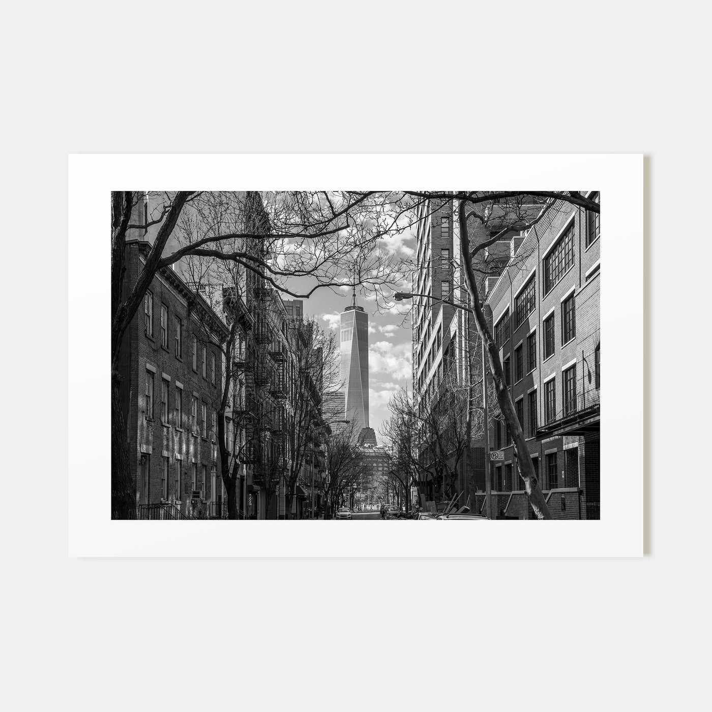SoHo, New York City Landscape B&W Poster