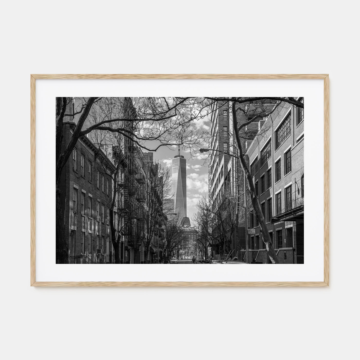 SoHo, New York City Landscape B&W Poster