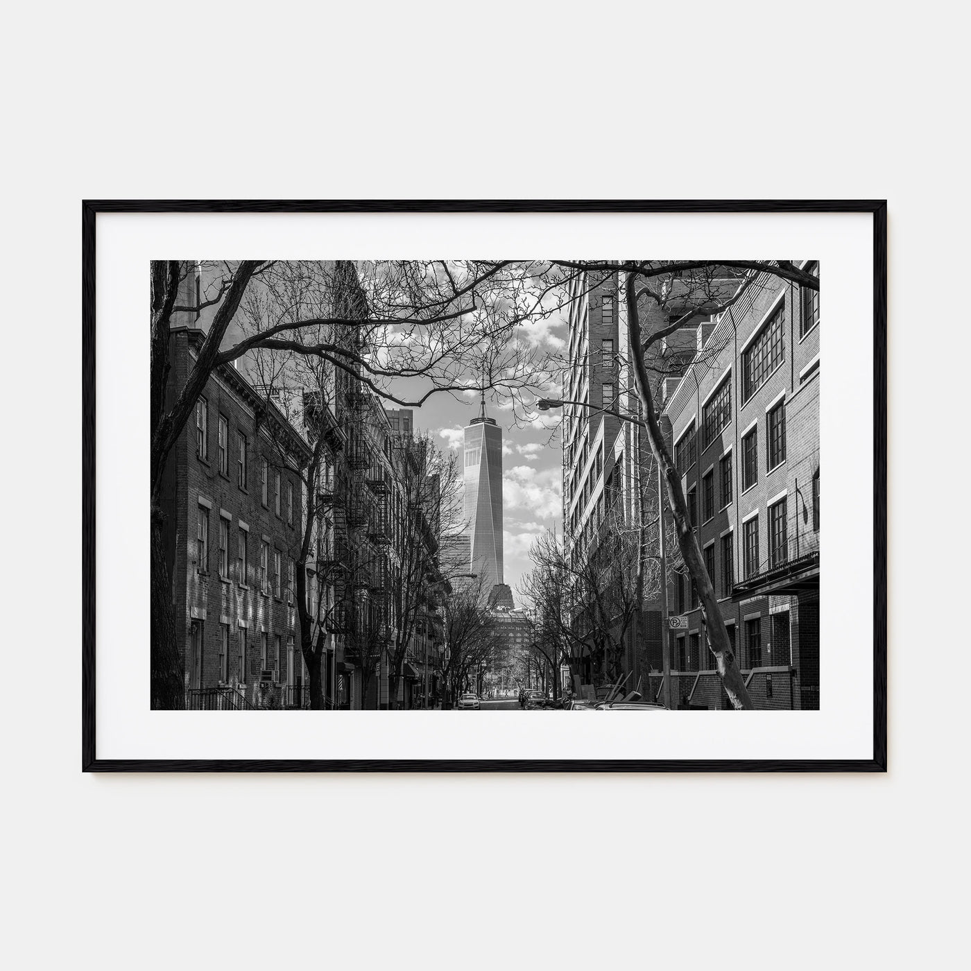 SoHo, New York City Landscape B&W Poster