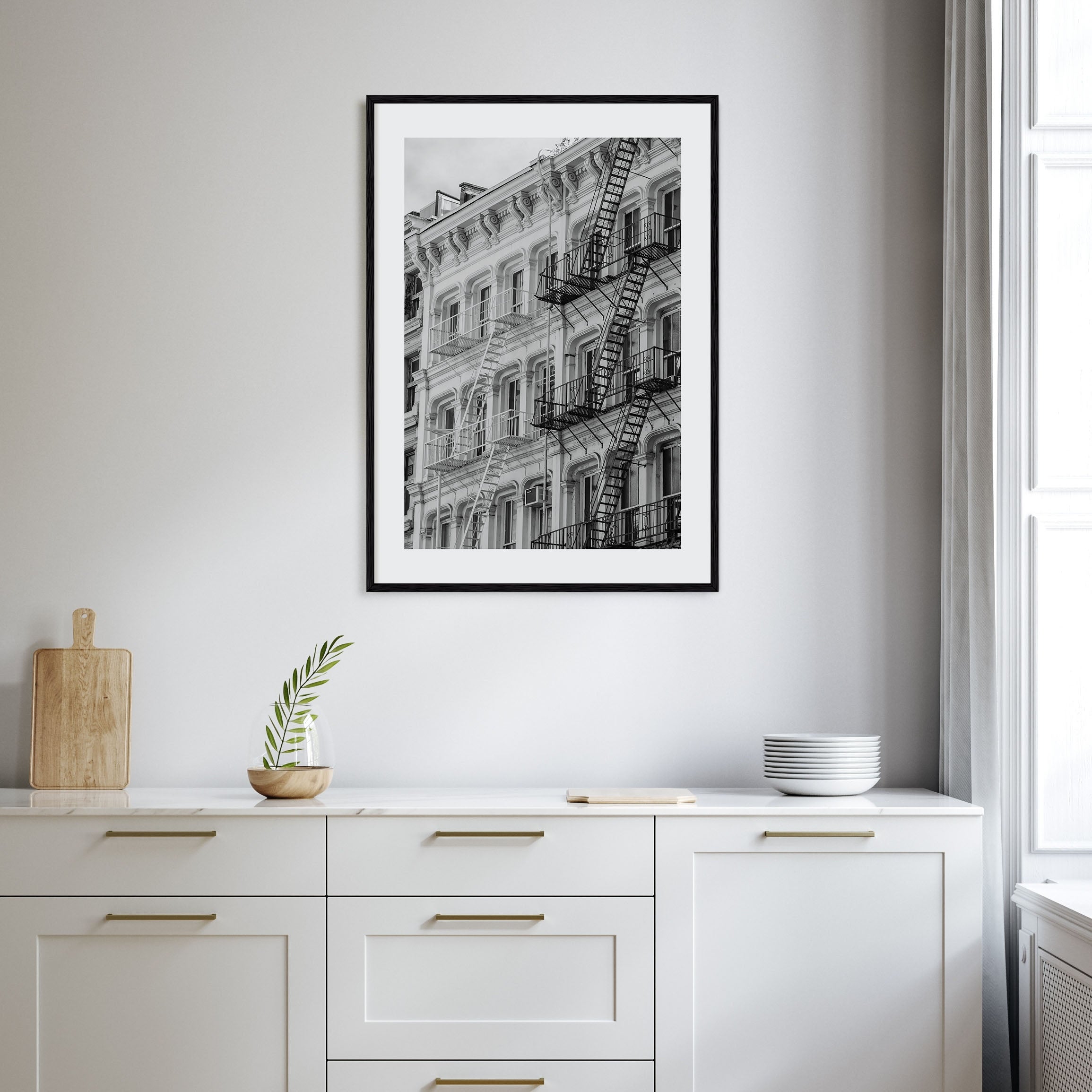 SoHo, New York City Photo B&W Poster