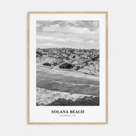 Solana Beach Portrait B&W Poster