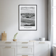 Solana Beach Portrait B&W Poster