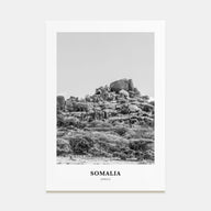 Somalia Portrait B&W Poster