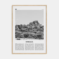 Somalia Travel B&W Poster