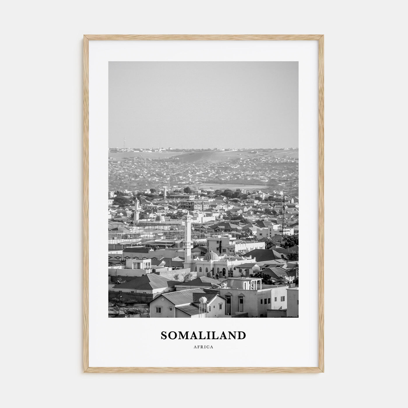 Somaliland Portrait B&W Poster
