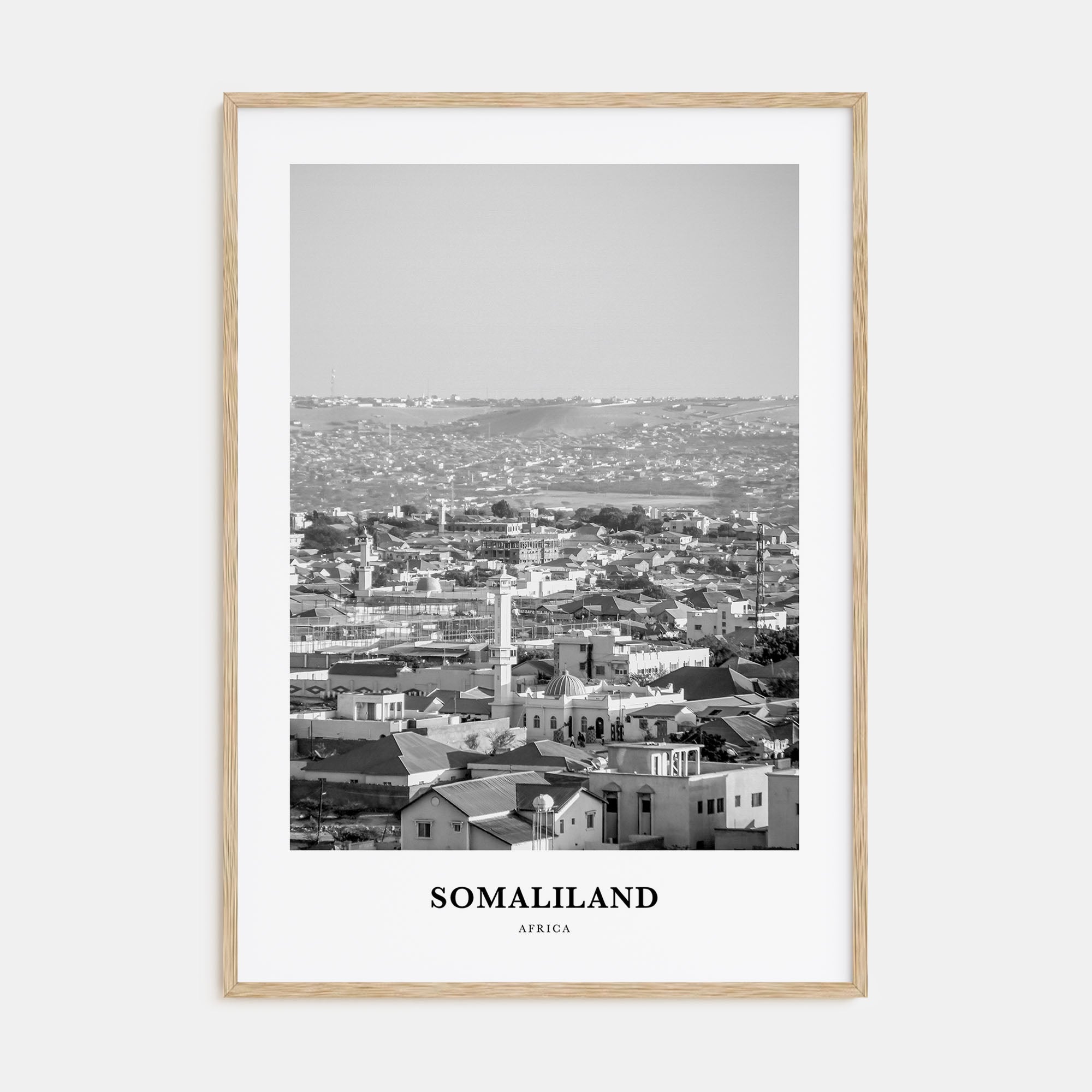 Somaliland Portrait B&W Poster