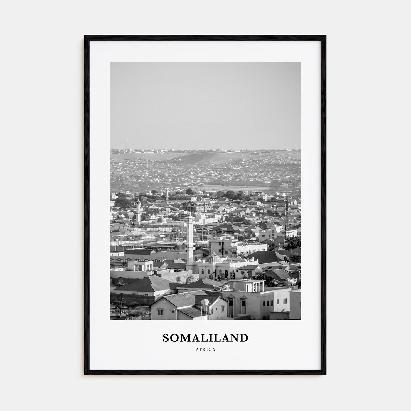 Somaliland Portrait B&W Poster