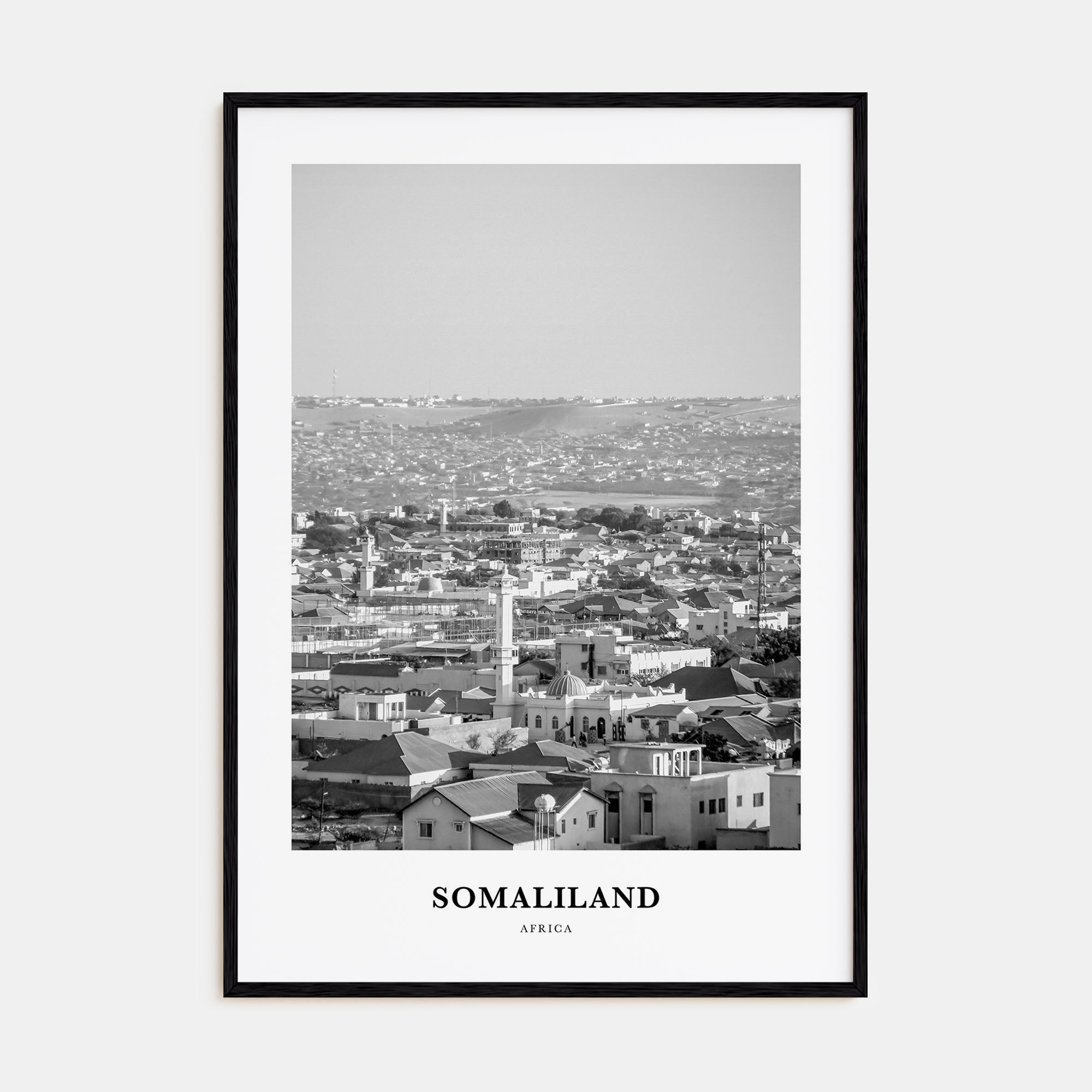 Somaliland Portrait B&W Poster