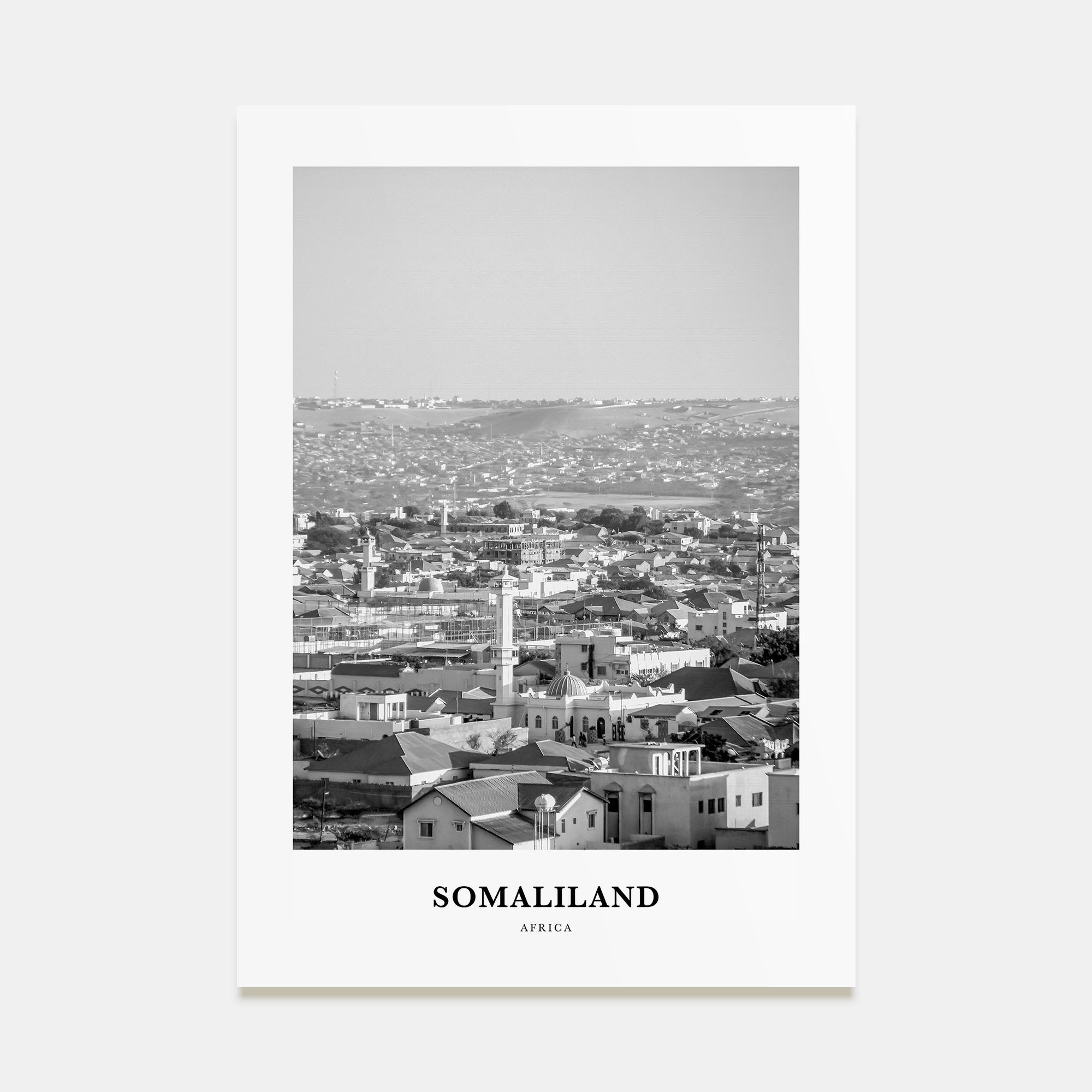 Somaliland Portrait B&W Poster