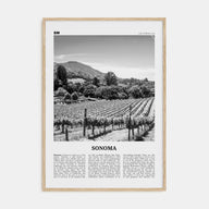 Sonoma Travel B&W Poster