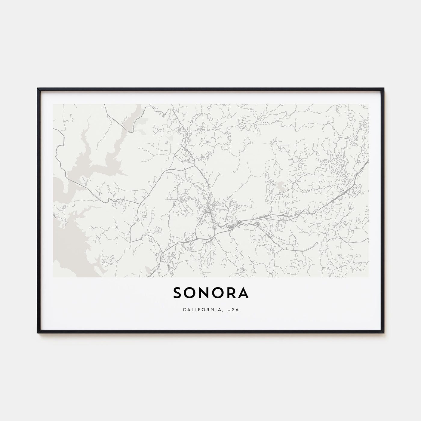 Sonora Map Landscape Poster