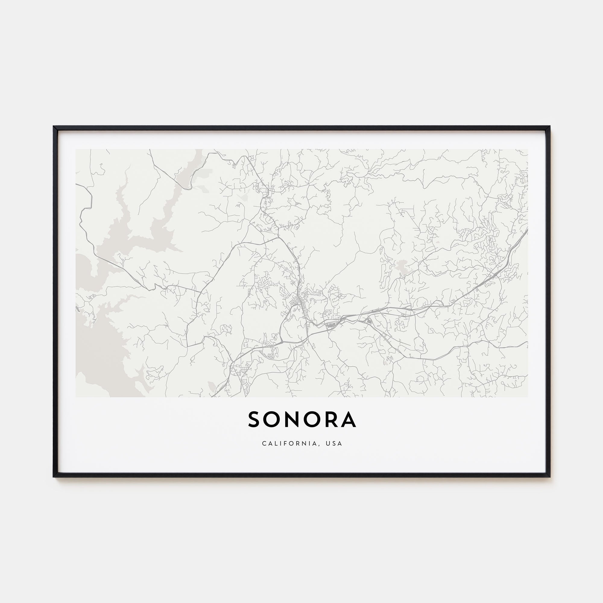 Sonora Map Landscape Poster