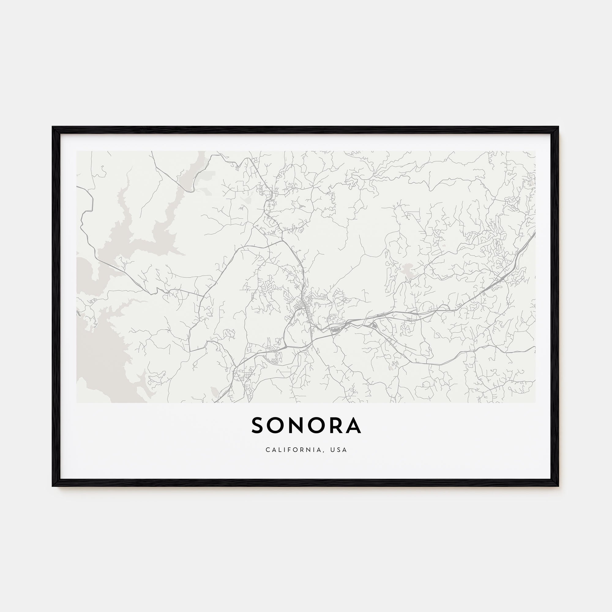 Sonora Map Landscape Poster